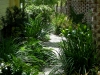 Hatfield - garden path with custom brick wall