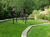 paris mountain_greenville_south carolina_sculpture with stone terrace garden in lawn