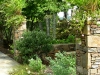 paris mountain_greenville_south carolina_stone columns with native plants native shrubs and native grasses